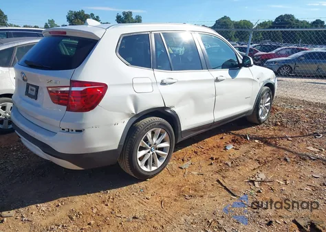2015 BMW X3 xDrive28I z USA, uszkodzony, nr VIN 5UXWX9C57F0D56957